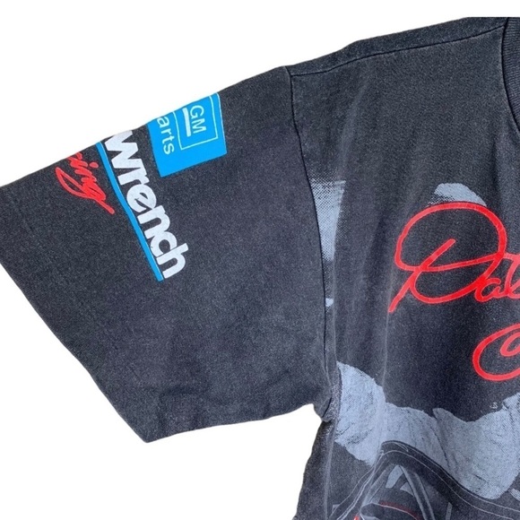 Vintage 1993 Dale Earnhardt Sr Goodwrench Racing All Over Print Nascar Tee Shirt - Picture 2 of 12